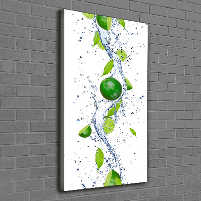 Quadro su tela canvas verticale Lime