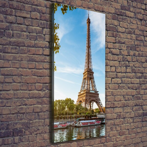 Stampa quadro su tela verticale Torre Eiffel Parigi