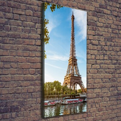 Stampa quadro su tela verticale Torre Eiffel Parigi