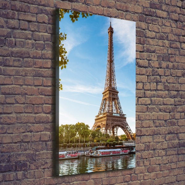Stampa quadro su tela verticale Torre Eiffel Parigi