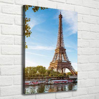 Stampa quadro su tela verticale Torre Eiffel Parigi