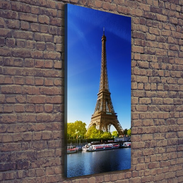 Quadro foto su tela verticale Torre Eiffel Parigi