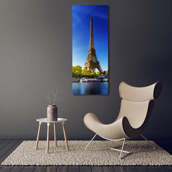 Quadro foto su tela verticale Torre Eiffel Parigi