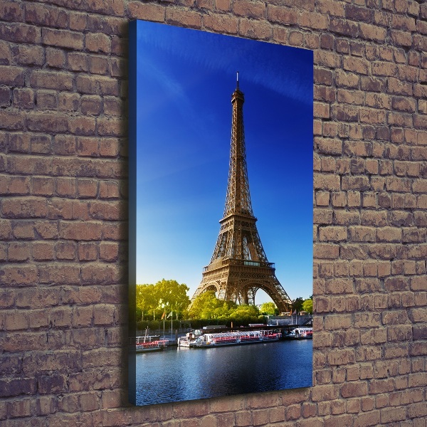 Quadro foto su tela verticale Torre Eiffel Parigi