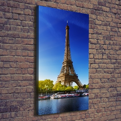 Quadro foto su tela verticale Torre Eiffel Parigi