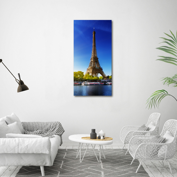 Quadro foto su tela verticale Torre Eiffel Parigi