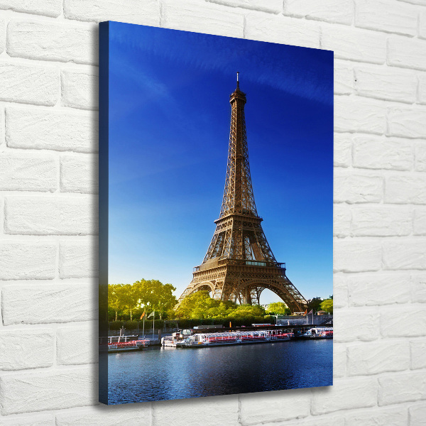 Quadro foto su tela verticale Torre Eiffel Parigi