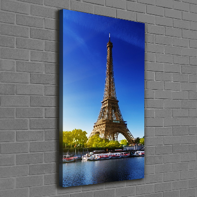 Quadro foto su tela verticale Torre Eiffel Parigi