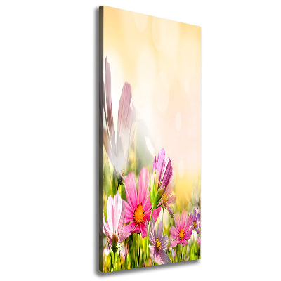 Quadro su tela canvas verticale Fiori selvatici