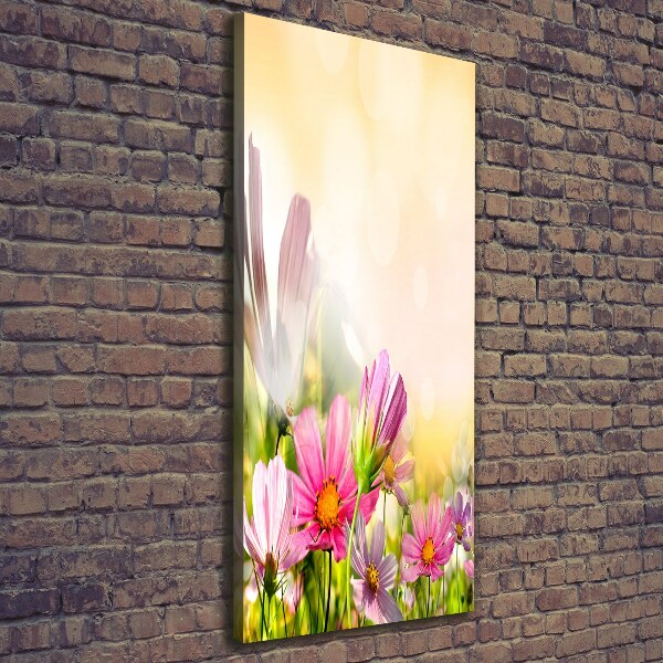 Quadro su tela canvas verticale Fiori selvatici