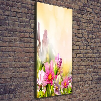 Quadro su tela canvas verticale Fiori selvatici