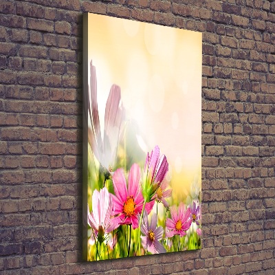 Quadro su tela canvas verticale Fiori selvatici