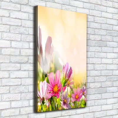 Quadro su tela canvas verticale Fiori selvatici