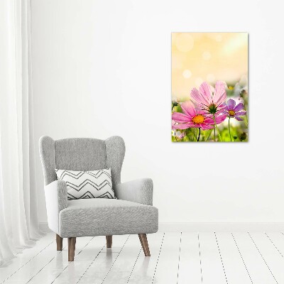 Quadro su tela canvas verticale Fiori selvatici