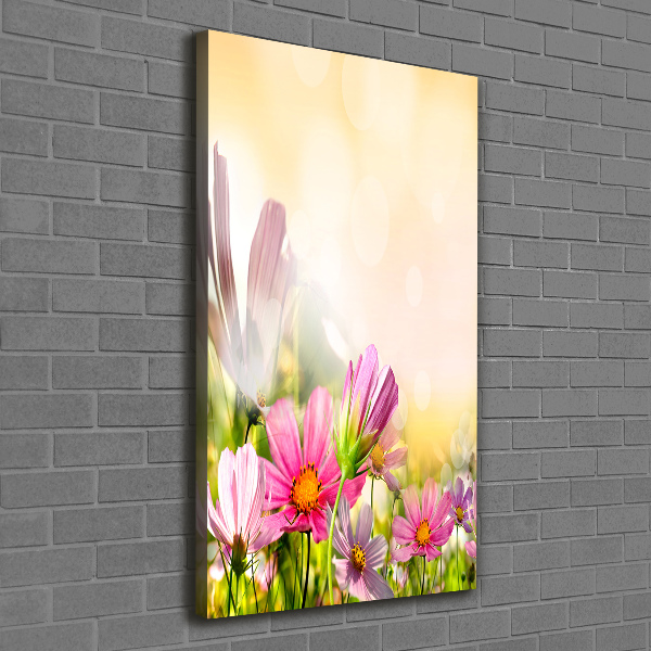Quadro su tela canvas verticale Fiori selvatici