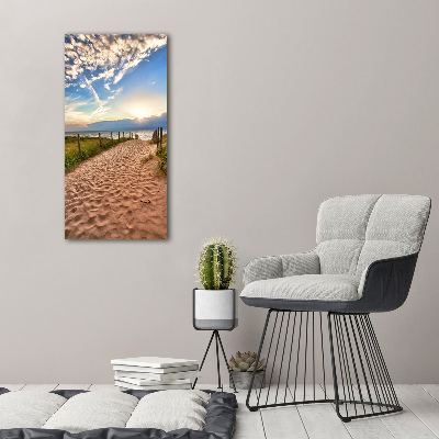 Quadro su tela canvas verticale Sentiero per la spiaggia