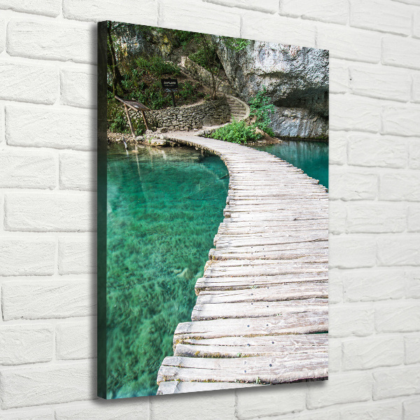 Quadro foto su tela verticale Laghi di Plitvice