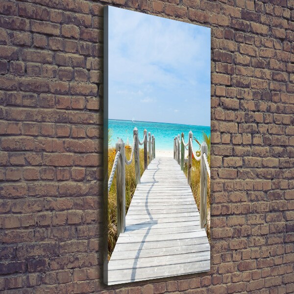 Quadro su tela canvas verticale Sentiero per la spiaggia