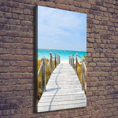 Quadro su tela canvas verticale Sentiero per la spiaggia