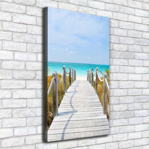 Quadro su tela canvas verticale Sentiero per la spiaggia