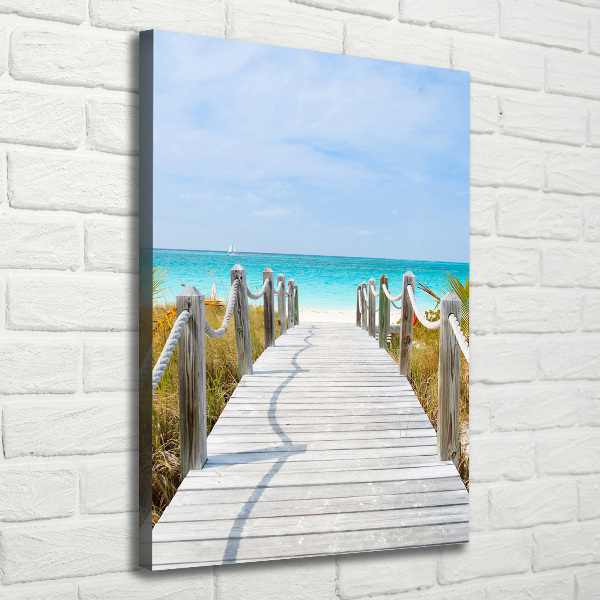 Quadro su tela canvas verticale Sentiero per la spiaggia