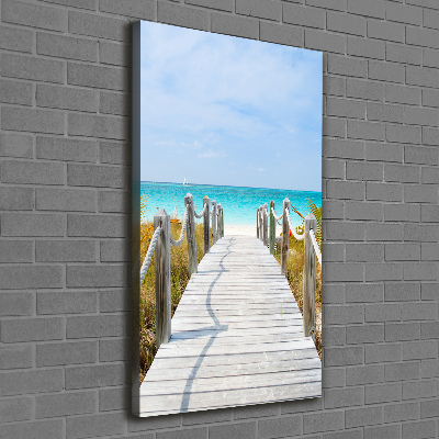 Quadro su tela canvas verticale Sentiero per la spiaggia