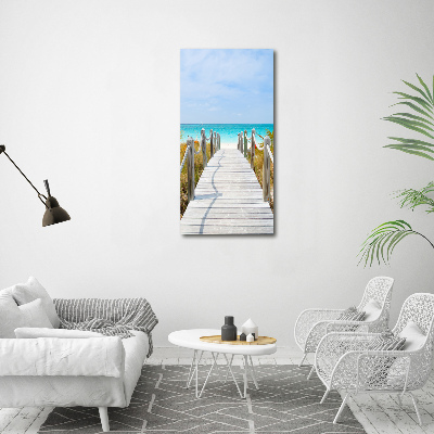 Quadro su tela canvas verticale Sentiero per la spiaggia