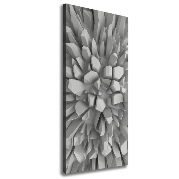 Quadro su tela canvas verticale Astrazione 3D