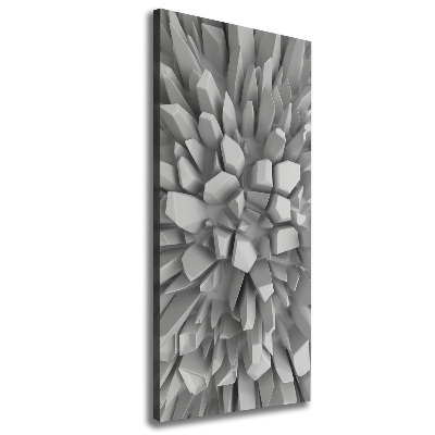 Quadro su tela canvas verticale Astrazione 3D