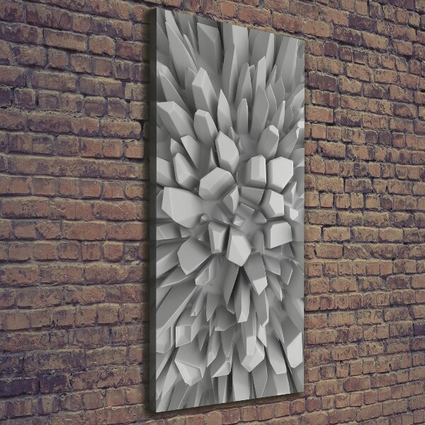 Quadro su tela canvas verticale Astrazione 3D