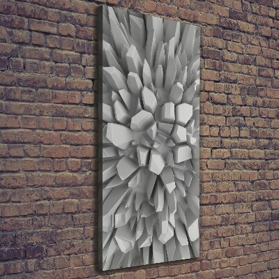 Quadro su tela canvas verticale Astrazione 3D