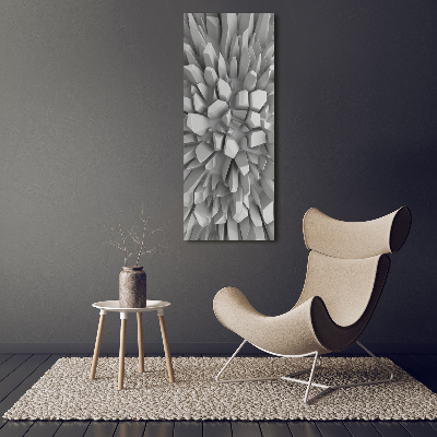 Quadro su tela canvas verticale Astrazione 3D