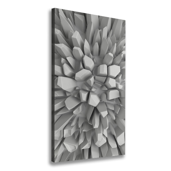 Quadro su tela canvas verticale Astrazione 3D