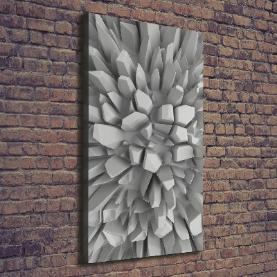 Quadro su tela canvas verticale Astrazione 3D