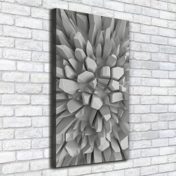 Quadro su tela canvas verticale Astrazione 3D