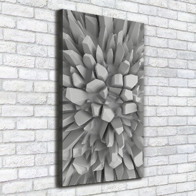 Quadro su tela canvas verticale Astrazione 3D