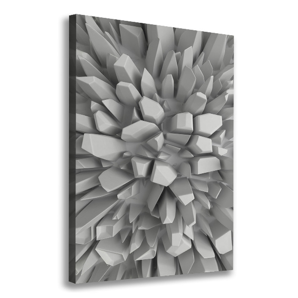 Quadro su tela canvas verticale Astrazione 3D
