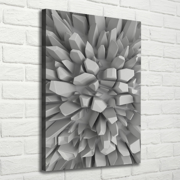 Quadro su tela canvas verticale Astrazione 3D