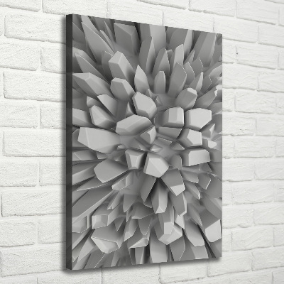 Quadro su tela canvas verticale Astrazione 3D