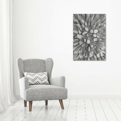 Quadro su tela canvas verticale Astrazione 3D