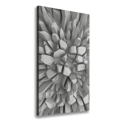 Quadro su tela canvas verticale Astrazione 3D