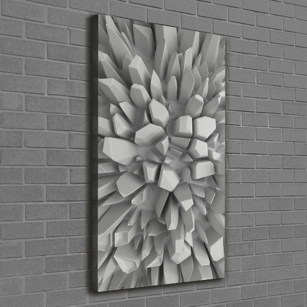 Quadro su tela canvas verticale Astrazione 3D