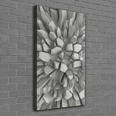 Quadro su tela canvas verticale Astrazione 3D