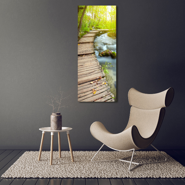 Quadro su tela canvas verticale Sentiero nella foresta
