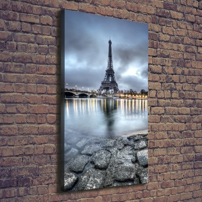 Quadro su tela canvas verticale Torre Eiffel Parigi