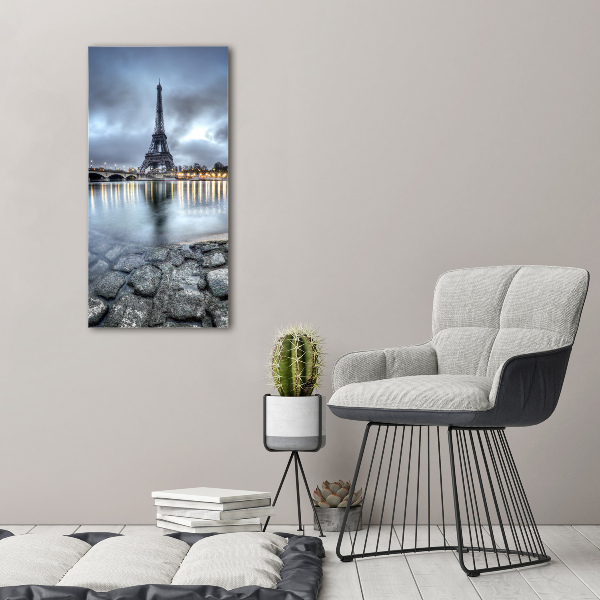 Quadro su tela canvas verticale Torre Eiffel Parigi
