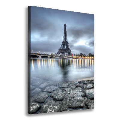 Quadro su tela canvas verticale Torre Eiffel Parigi