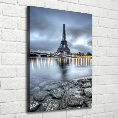 Quadro su tela canvas verticale Torre Eiffel Parigi
