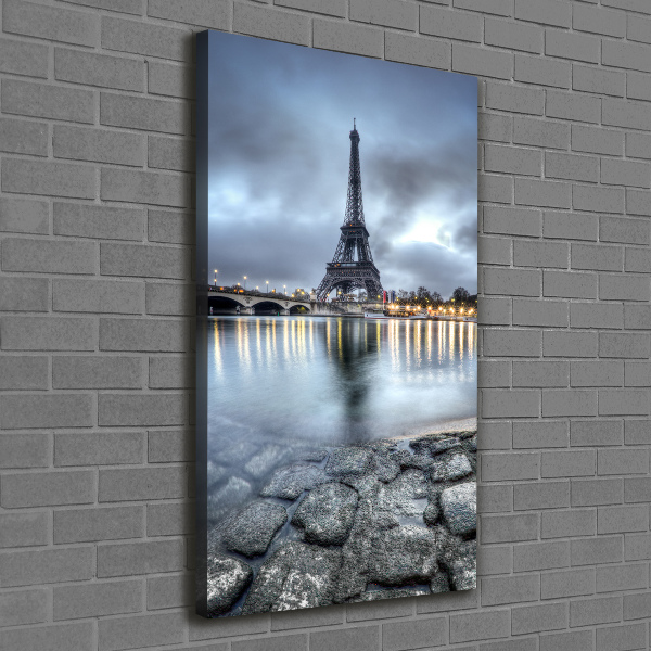 Quadro su tela canvas verticale Torre Eiffel Parigi