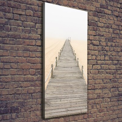 Quadro foto su tela verticale Sentiero della spiaggia